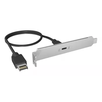 ICY BOX painel traseiro USB Type-C com conector USB Type-E interno