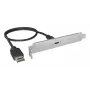ICY BOX painel traseiro USB Type-C com conector USB Type-E interno