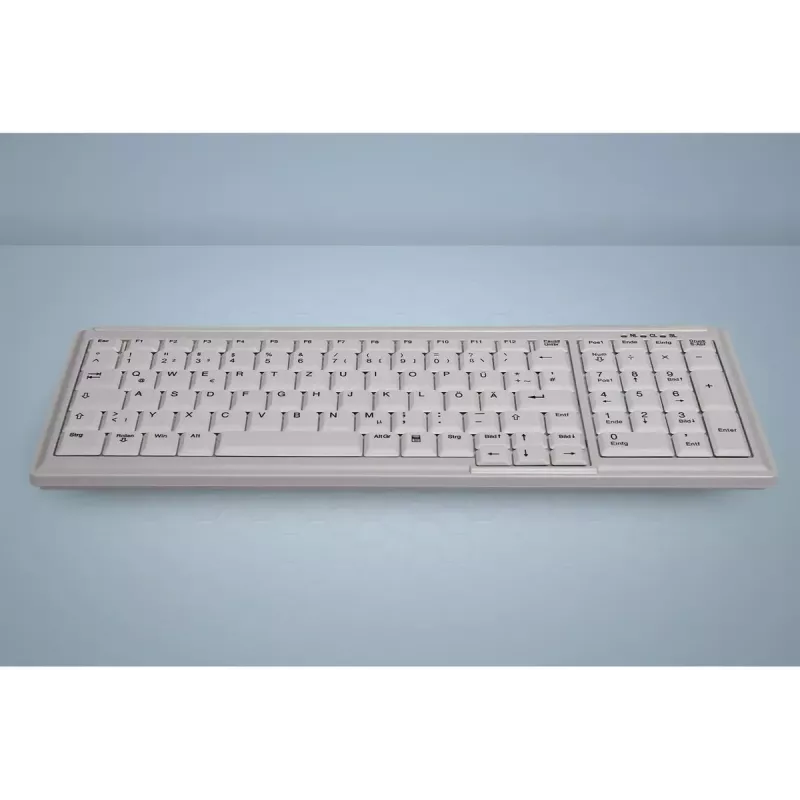Teclado Active Key AK-7000 industrial PS/2 US inglês branco com fios interruptores de tesoura
