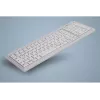Teclado Active Key AK-7000 industrial PS/2 US inglês branco com fios interruptores de tesoura
