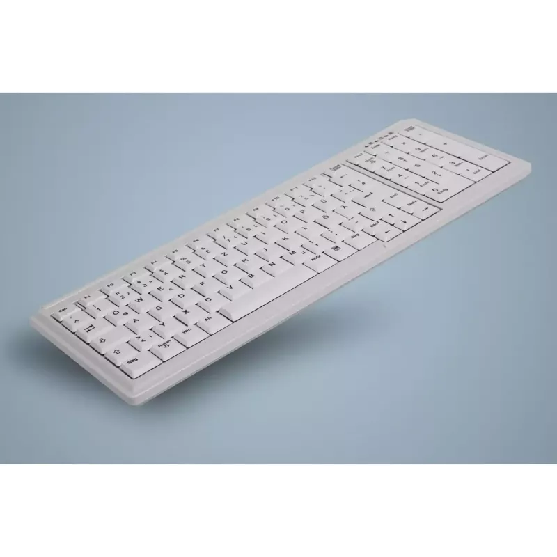 Teclado Active Key AK-7000 industrial PS/2 US inglês branco com fios interruptores de tesoura