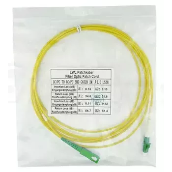 BlueOptics SFP2122BU5MM cabo de fibra ótica InfiniBand 5 m LC SC amarelo