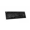 Teclado Logickeyboard LKB-LPWB-A2PC-FR Universal USB AZERTY francês preto