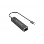Adaptador Conceptronic ABBY14B 2.5G Ethernet USB 3.2 Gen 1 com hub USB, 2.5GbE, USB-A x 2, USB-C x 2