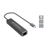 Adaptador Conceptronic ABBY14B 2.5G Ethernet USB 3.2 Gen 1 com hub USB, 2.5GbE, USB-A x 2, USB-C x 2