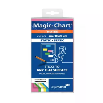 Bloco de notas Magic-Chart Legamaster 10x20cm sortido 250 unidades