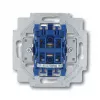 Interruptor elétrico 1P Busch-Jaeger 1413-0-0491 — 1 polo, 250 V AC, 10 A, azul metálico, 71×71×25 mm
