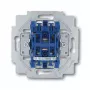 Interruptor elétrico 1P Busch-Jaeger 1413-0-0491 — 1 polo, 250 V AC, 10 A, azul metálico, 71×71×25 mm