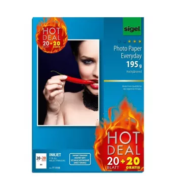 Papel fotográfico A4 Sigel T1155 brilhante