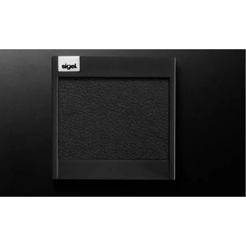 Dispensador de clipes Sigel Cintano S Preto Pele sintética