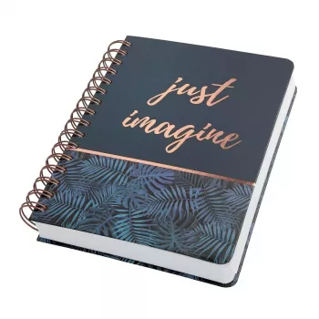 Caderno de notas Sigel JN603 A5 240 folhas preto azul