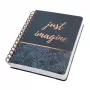 Caderno de notas Sigel JN603 A5 240 folhas preto azul