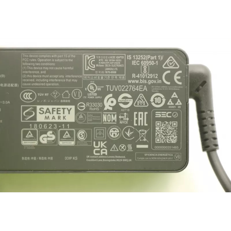 Lenovo 5A10W86202 Fonte de alimentação interior 65 W Preto