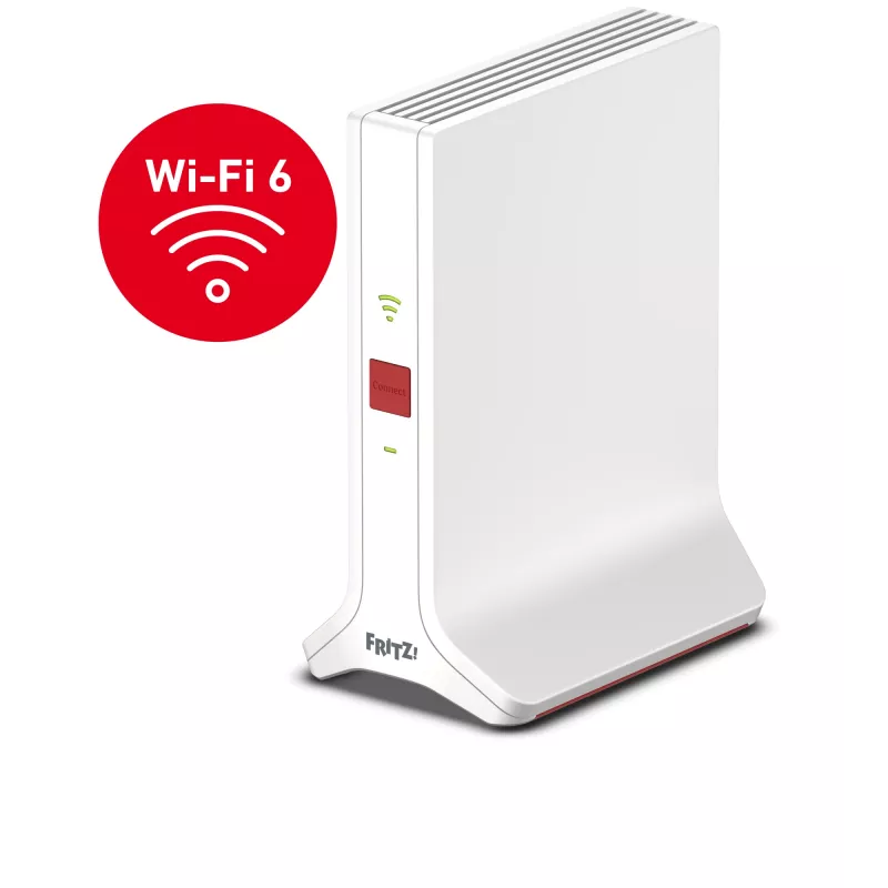Repetidor Wi-Fi FRITZ Repeater 3000 AX Edition — Dual-Band 2,4/5 GHz, Wi-Fi 6 (802.11ax), até 2400 Mbit/s, Gigabit Ethernet