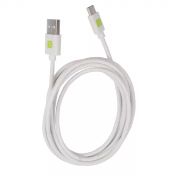 Techly ICOC MUSB20-CMAM20TW Cabo USB USB 2.0 2 m USB A USB C branco