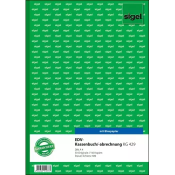 Caderno Sigel KG429 A4 50 folhas verde branco