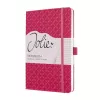 Caderno Sigel JN105 A5 174 folhas rosa pautado encadernado
