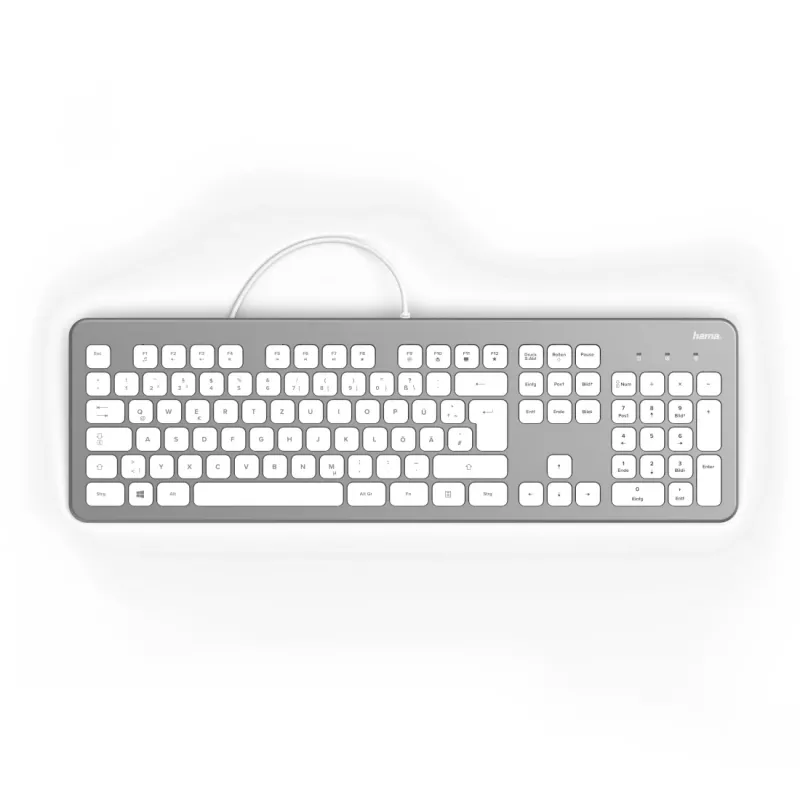 Hama KC-700 teclado, USB, QWERTZ alemão, preto (00182651)