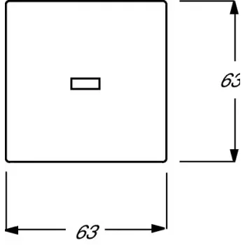 Placa de parede/tampa de interruptor Busch-Jaeger 1751-0-2814 Branco, 63×63 mm