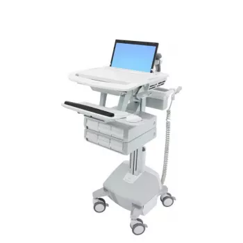 Carrinho multimédia Ergotron StyleView Alumínio-Cinzento Branco