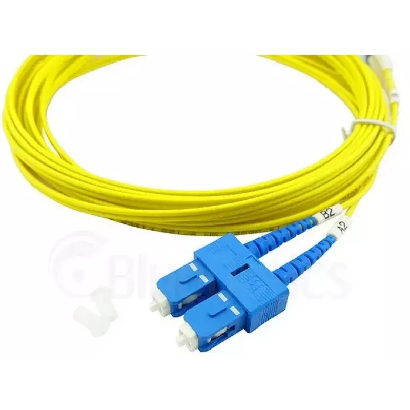 BlueOptics 047202G512000003M-BO cabo patch de fibra ótica duplex (compatível com Corning), LC-UPC/SC-UPC, monomodo G.657.A1 9/125 µm, 3 m