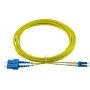 BlueOptics 047202G512000003M-BO cabo patch de fibra ótica duplex (compatível com Corning), LC-UPC/SC-UPC, monomodo G.657.A1 9/125 µm, 3 m