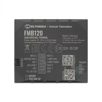 Teltonika FMB120 rastreador GPS automóvel preto à prova de pó