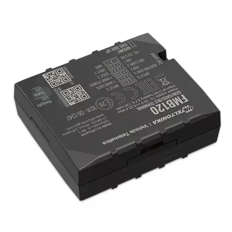 Teltonika FMB120 rastreador GPS automóvel preto à prova de pó