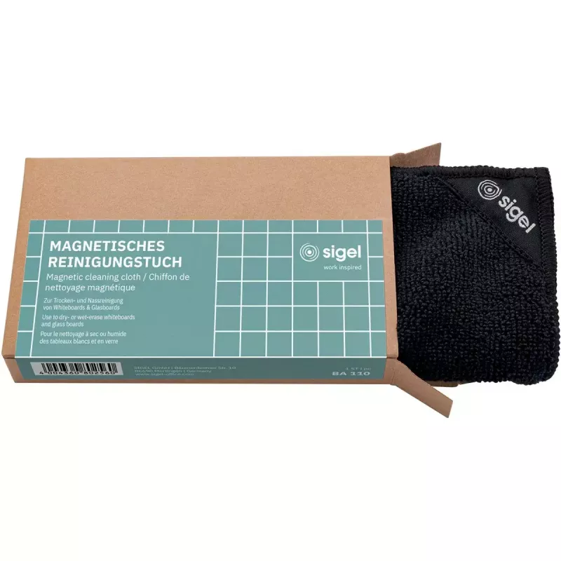 Sigel BA110 pano de microfibra para quadros de vidro, preto