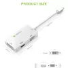 Adaptador Techly 3 em 1 Mini DisplayPort (Thunderbolt) para HDMI / DVI / VGA IADAP MDP-COMBOF12