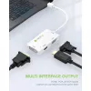 Adaptador Techly 3 em 1 Mini DisplayPort (Thunderbolt) para HDMI / DVI / VGA IADAP MDP-COMBOF12