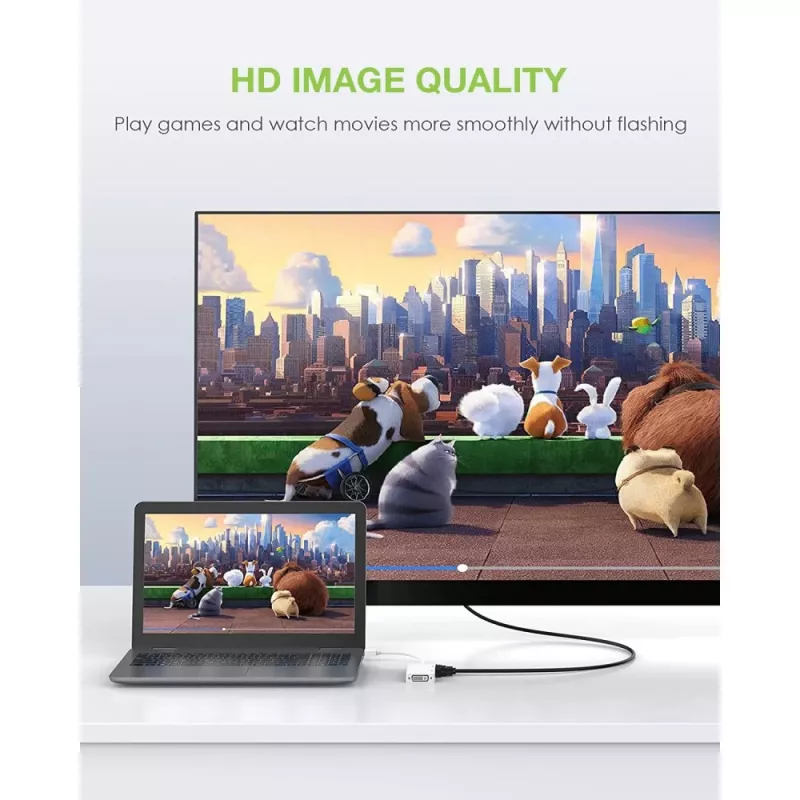 Adaptador Techly 3 em 1 Mini DisplayPort (Thunderbolt) para HDMI / DVI / VGA IADAP MDP-COMBOF12