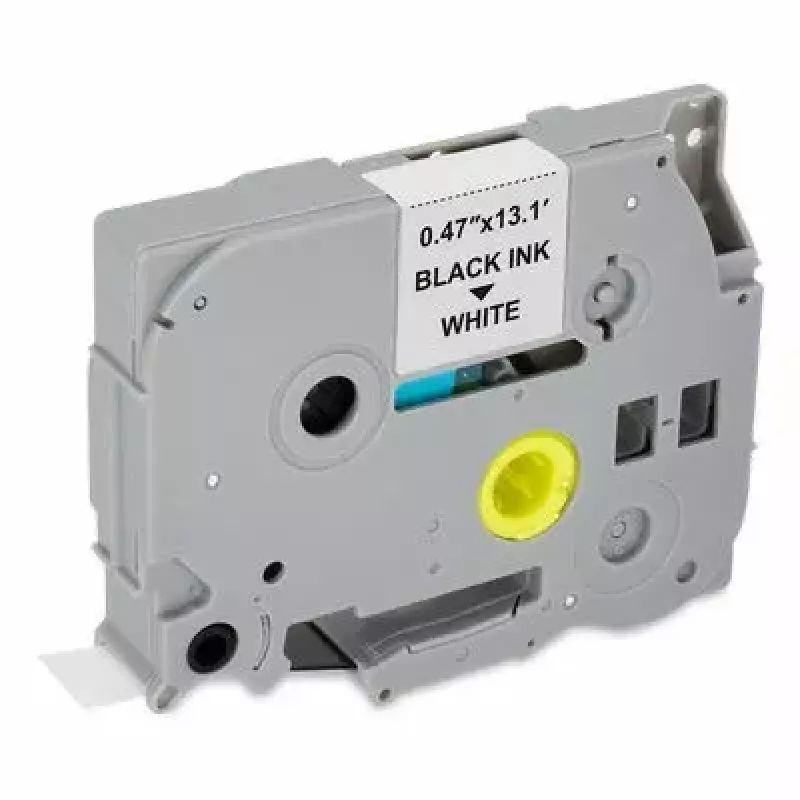 Fita para impressora MediaRange MRBTZ131S preto 1,2 cm 4 m