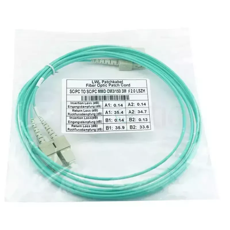 BlueOptics SFP3232EU1MK cabo de fibra ótica InfiniBand 1 m SC verde
