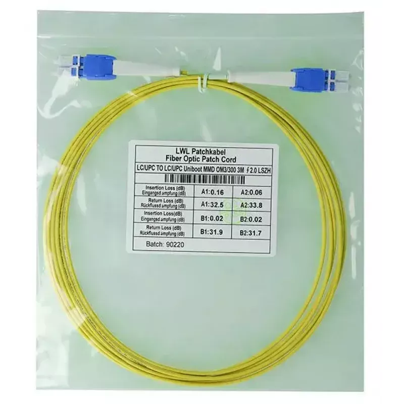 Cabo de fibra ótica BlueOptics SFP8181BU0.5MK 0,5 m LC amarelo
