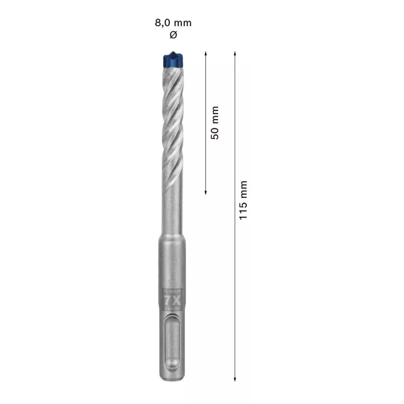 Broca Bosch SDS plus-7X 8 mm 115 mm