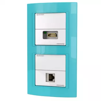 Tomada RJ-45 + HDMI Kindermann 7456 000 544