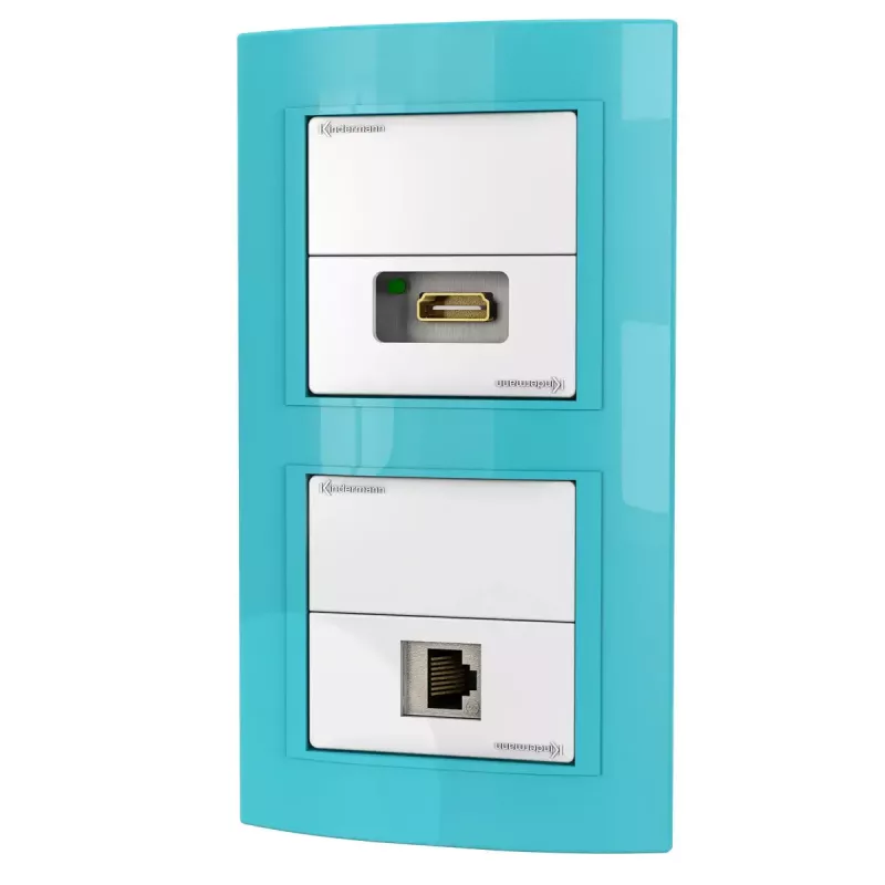 Tomada RJ-45 + HDMI Kindermann 7456 000 544