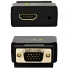 Mini conversor Techly VGA e áudio para HDMI IDATA VGA-HDMINI