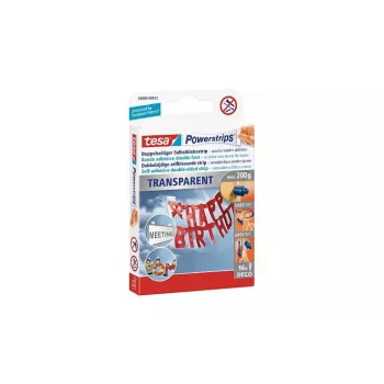 Cola de montagem TESA Powerstrips transparente DECO