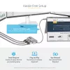 StarTech.com Adaptador USB-C Multi-Monitor de 3 portas, USB Type-C para 3x DisplayPort 1.4 MST Hub, Extensor/Divisor de ecrã de portátil Triple 4K 60Hz DP, HDR, Cabo integrado extra longo - Apenas Windows