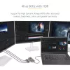StarTech.com Adaptador USB-C Multi-Monitor de 3 portas, USB Type-C para 3x DisplayPort 1.4 MST Hub, Extensor/Divisor de ecrã de portátil Triple 4K 60Hz DP, HDR, Cabo integrado extra longo - Apenas Windows