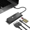 Estação de acoplamento/replicador de portas para portátil Techly IADAP-USBC-935 Com fios USB 3.2 Gen 1 (3.1 Gen 1) Type-C Preto