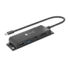 Estação de acoplamento/replicador de portas para portátil Techly IADAP-USBC-935 Com fios USB 3.2 Gen 1 (3.1 Gen 1) Type-C Preto