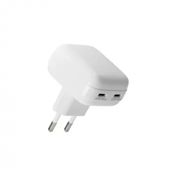 Carregador de parede d bramante re-charge Pro EU plano 2×USB-C 20W branco (interior)