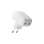 Carregador de parede d bramante re-charge Pro EU plano 2×USB-C 20W branco (interior)