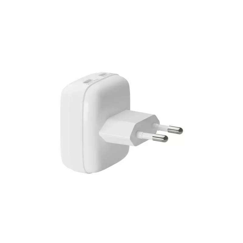 Carregador de parede d bramante re-charge Pro EU plano 2×USB-C 20W branco (interior)