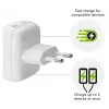 Carregador de parede d bramante re-charge Pro EU plano 2×USB-C 20W branco (interior)