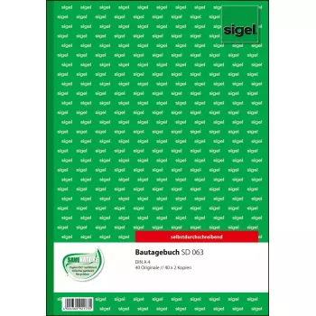 Formulário comercial Sigel SD063 verde A4 120 folhas