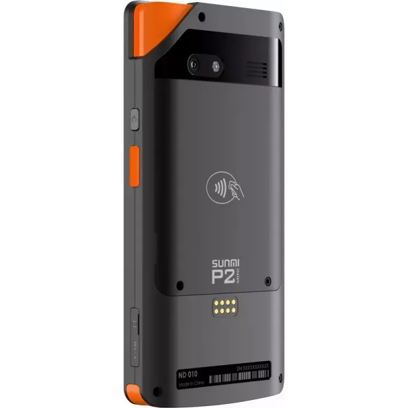 POS móvel SUNMI P2 Mini com 2 GB de RAM, 16 GB de armazenamento e câmara de 5-MP